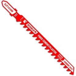 Diablo 4 In. Carbide T-Shank Fiber Cement & Plaster Jig Saw Blade 6 TPI 1 Pk