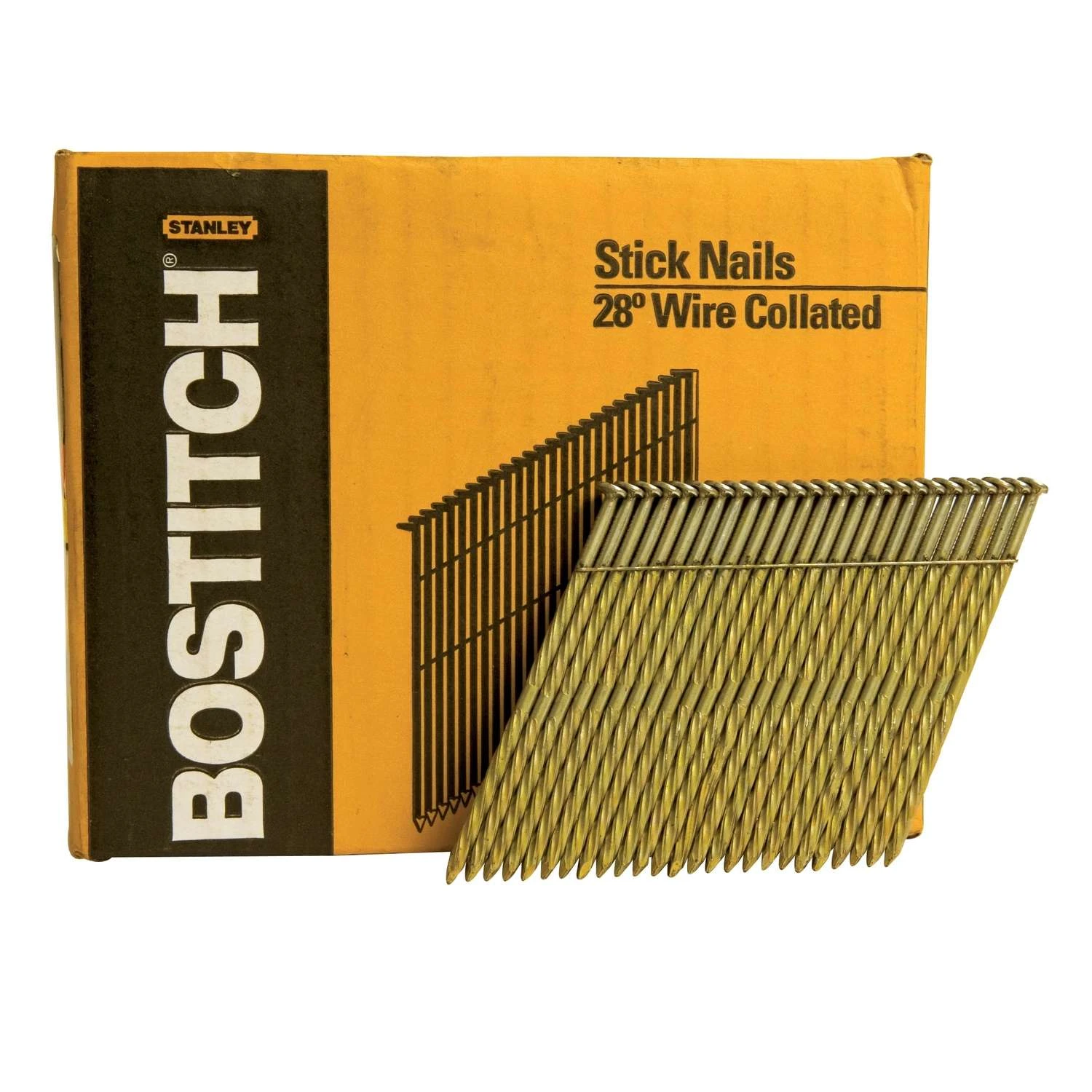 Bostitch 3-1/4 In. 10 Ga. Angled Strip Galvanized Framing Nails 28 Deg 2000 Pk 1 Bostitch 3-1/4 In. 10 Ga. Angled Strip Galvanized Framing Nails 28 Deg 2000 Pk