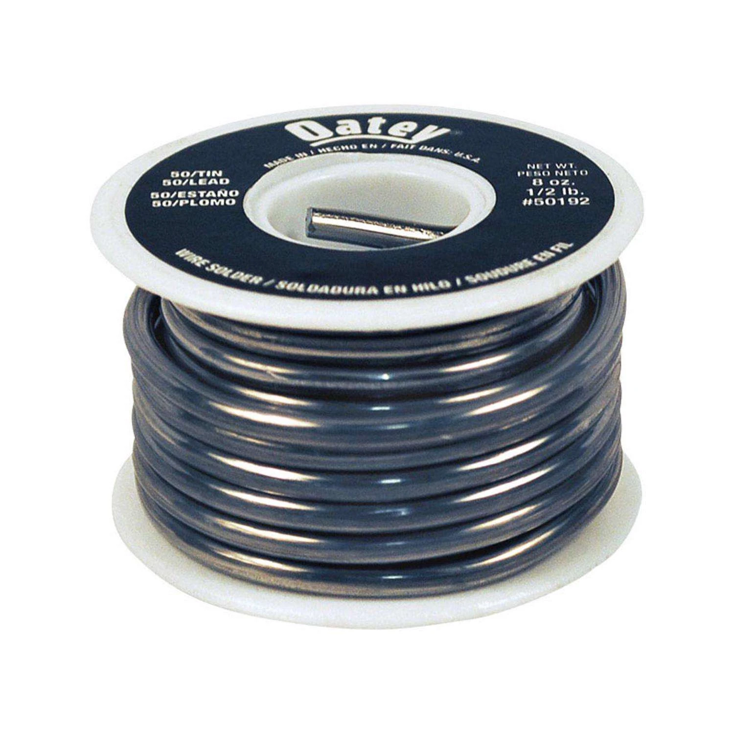 Oatey Solid Wire Solder 0.125 In. D Tin/Lead 50/50 1 Oatey Solid Wire Solder 0.125 In. D Tin/Lead 50/50