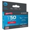 Arrow Monel T50 3/8 In. W X 1/4 In. L Flat Crown Heavy Duty Staples 1000 Pk