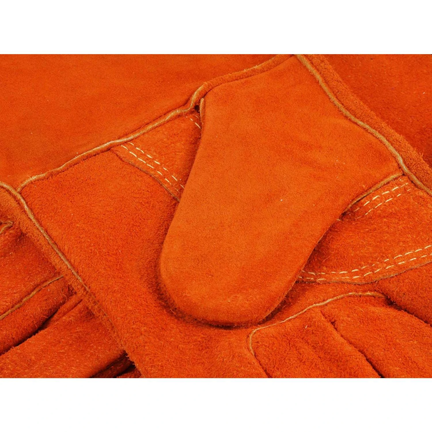 Forney 14 In. Leather Welding Gloves Orange L 2 Pk 3 Forney 14 In. Leather Welding Gloves Orange L 2 Pk - Image 3