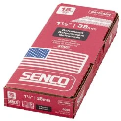 Senco 1-1/2 In. 15 Ga. Angled Strip Galvanized Finish Nails 34 Deg 4000 Pk -Craftsman Shop 6595a0d8 d496 4a41 9e64 d36b148a3324