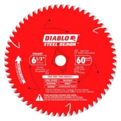 Diablo Steel Demon 6-1/2 In. D X 5/8 In. TiCo Hi-Density Carbide Metal Saw Blade 60 Teeth 1 Pk