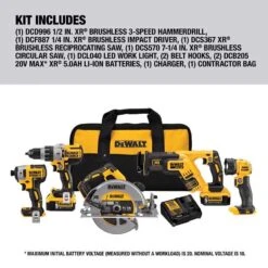 DeWalt 20V MAX Cordless Brushless 5 Tool Combo Kit -Craftsman Shop 6aeee2cb e30a 439e 8587 91fc761cfa20