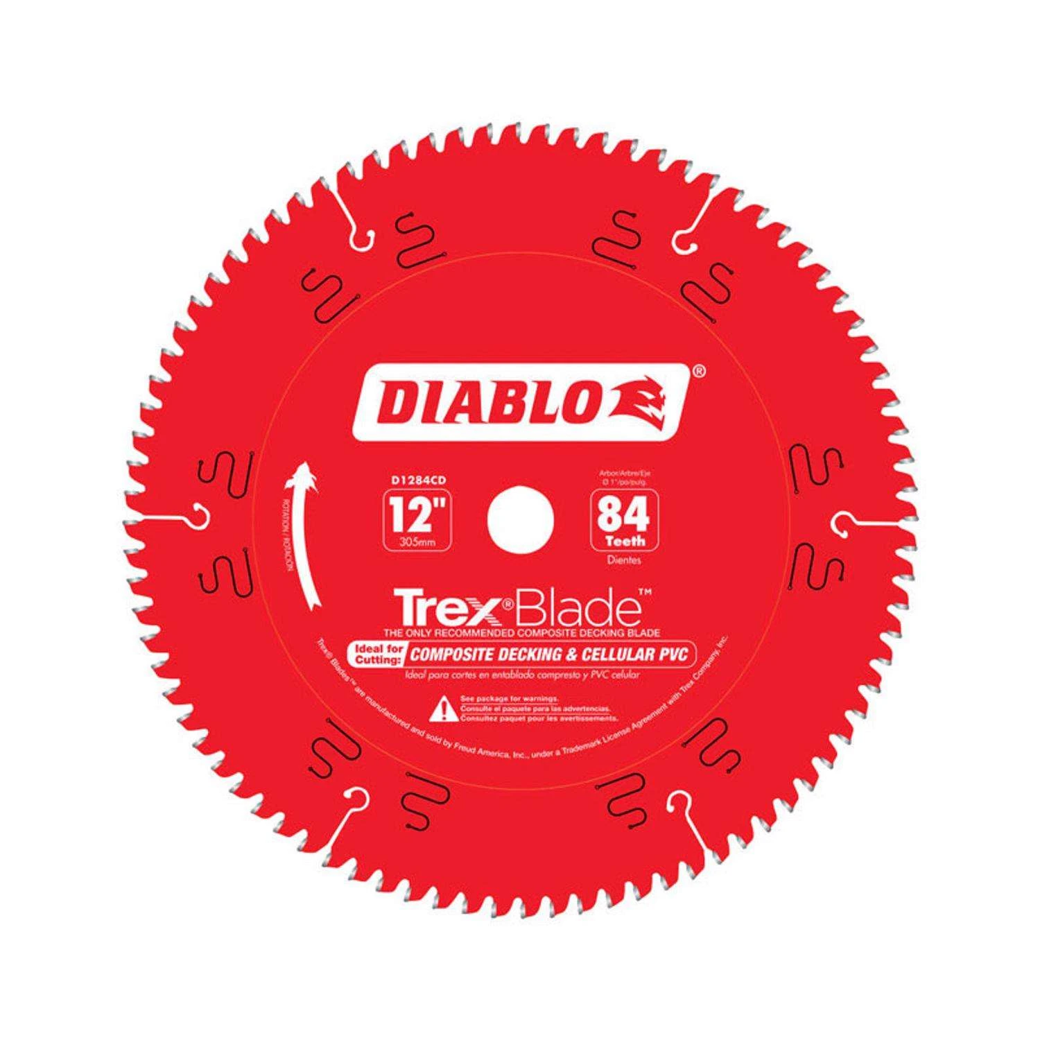 Diablo TrexBlade 12 In. D X 1 In. TiCo Hi-Density Carbide Circular Saw Blade 84 Teeth 1 Pk 1 Diablo TrexBlade 12 In. D X 1 In. TiCo Hi-Density Carbide Circular Saw Blade 84 Teeth 1 Pk