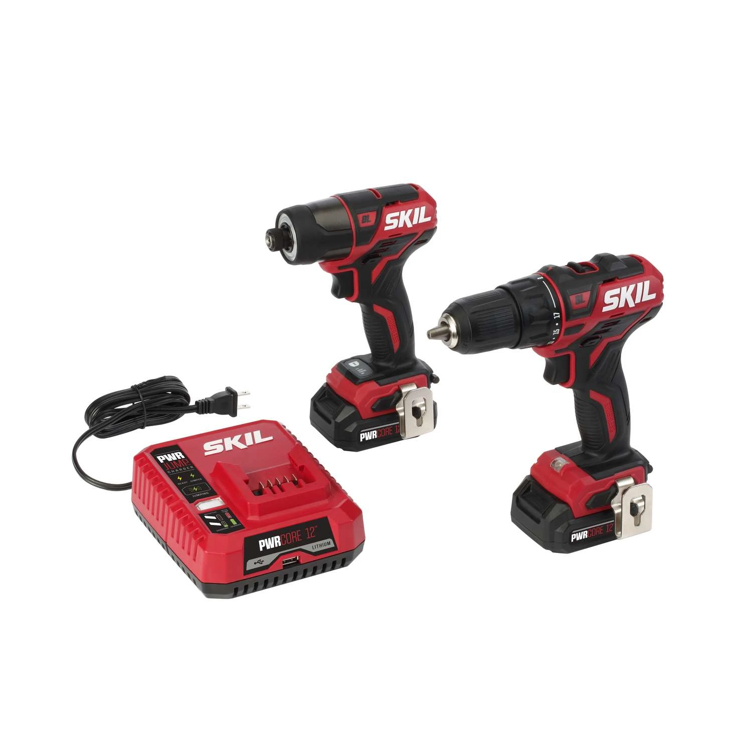 SKIL 12V PWR CORE Cordless Brushless 2 Tool Drill And Driver Kit 1 SKIL 12V PWR CORE Cordless Brushless 2 Tool Drill And Driver Kit