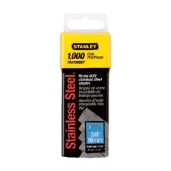 Stanley T50 27/64 In. W X 3/8 In. L 20 Ga. Narrow Crown Heavy Duty Staples 1000 Pk