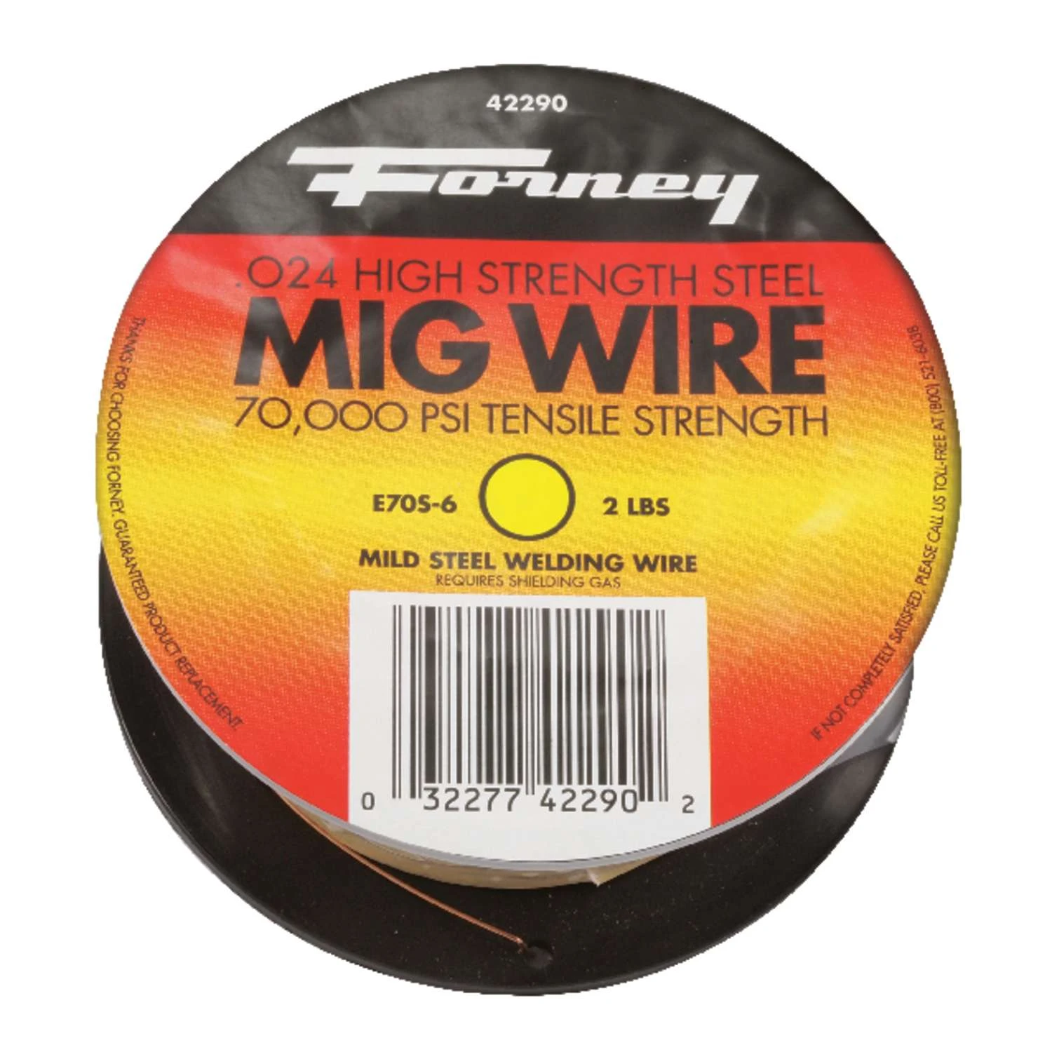 Forney 0.024 In. Mild Steel MIG Welding Wire 70000 Psi 2 Lb 1 Forney 0.024 In. Mild Steel MIG Welding Wire 70000 Psi 2 Lb