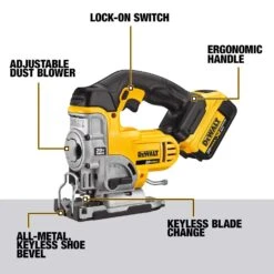 DeWalt 20V MAX Cordless Jig Saw Kit (Battery & Charger) -Craftsman Shop 72957162 4091 40d1 b04d b39ffa23ec1a