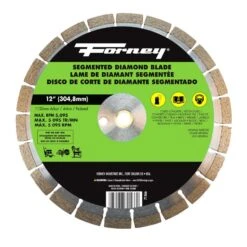 Forney 12 In. D X 1 In. High Speed Steel Diamond Saw Blade 1 Pk