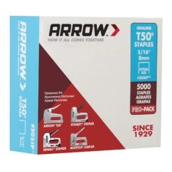 Arrow T50 3/8 In. W X 5/16 In. L 18 Ga. Flat Crown Heavy Duty Staples 5000 Pk 11 Arrow T50 3/8 In. W X 5/16 In. L 18 Ga. Flat Crown Heavy Duty Staples 5000 Pk -Craftsman Shop 7390085a df38 4fb4 94dd 81a9101f469b