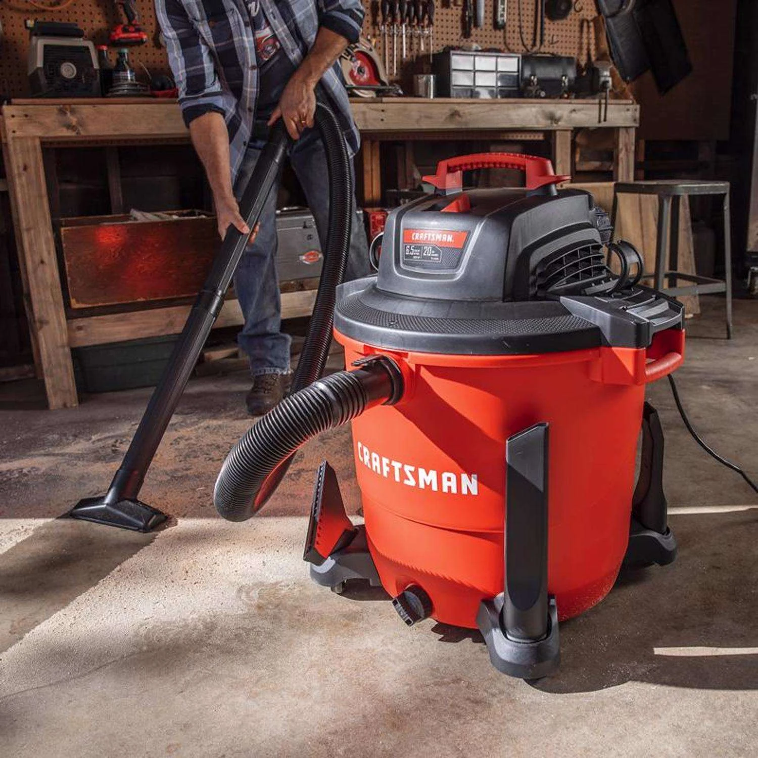 Craftsman 20 Gal Corded Wet/Dry Vacuum 12 Amps 120 V 6.5 HP 9 Craftsman 20 Gal Corded Wet/Dry Vacuum 12 Amps 120 V 6.5 HP - Image 9