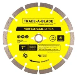Trade A Blade 7 In. D X 5/8 In. Diamond Segmented Rim Blade 1 Each