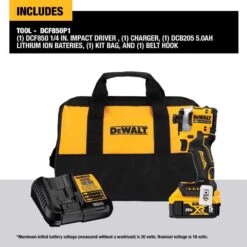 DeWalt 20V MAX Atomic 1/4 In. Cordless Brushless 3-Speed Impact Driver Kit (Battery & Charger) -Craftsman Shop 80efb1e9 7121 4cd3 b965 b35354da2caa