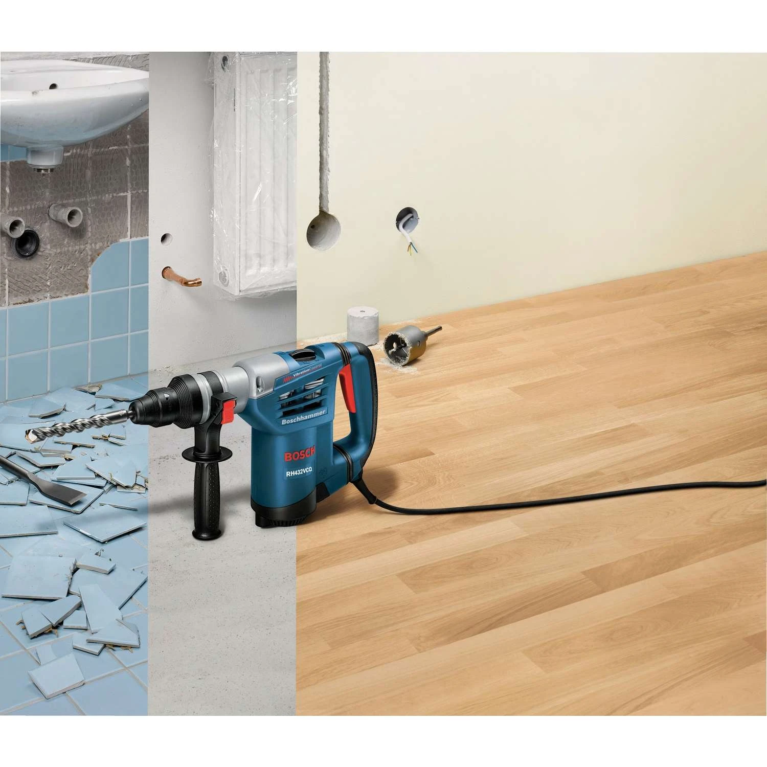 Bosch 8.5 Amps 3/4 In. Corded Rotary Hammer Drill 5 Bosch 8.5 Amps 3/4 In. Corded Rotary Hammer Drill - Image 5