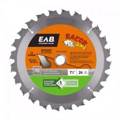 Exchange-A-Blade Razor Back 7-1/4 In. D X 5/8 In. Carbide Tipped Framing Saw Blade 24 Teeth 1 Pk