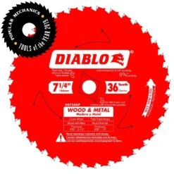 Diablo Wood & Metal 7-1/4 In. D X 5/8 In. TiCo Hi-Density Carbide Wood And Metal Saw Blade 36 Teeth
