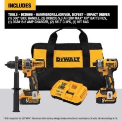 DeWalt 20V MAX Cordless Brushless 2 Tool Hammer Drill And Impact Driver Kit -Craftsman Shop 8dea13f9 2159 4d11 b34d b223dd37ae1b