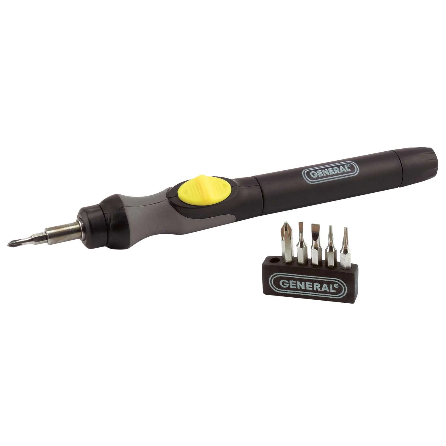 General Cordless Powered Screwdriver With Bit Set 1 General Cordless Powered Screwdriver With Bit Set