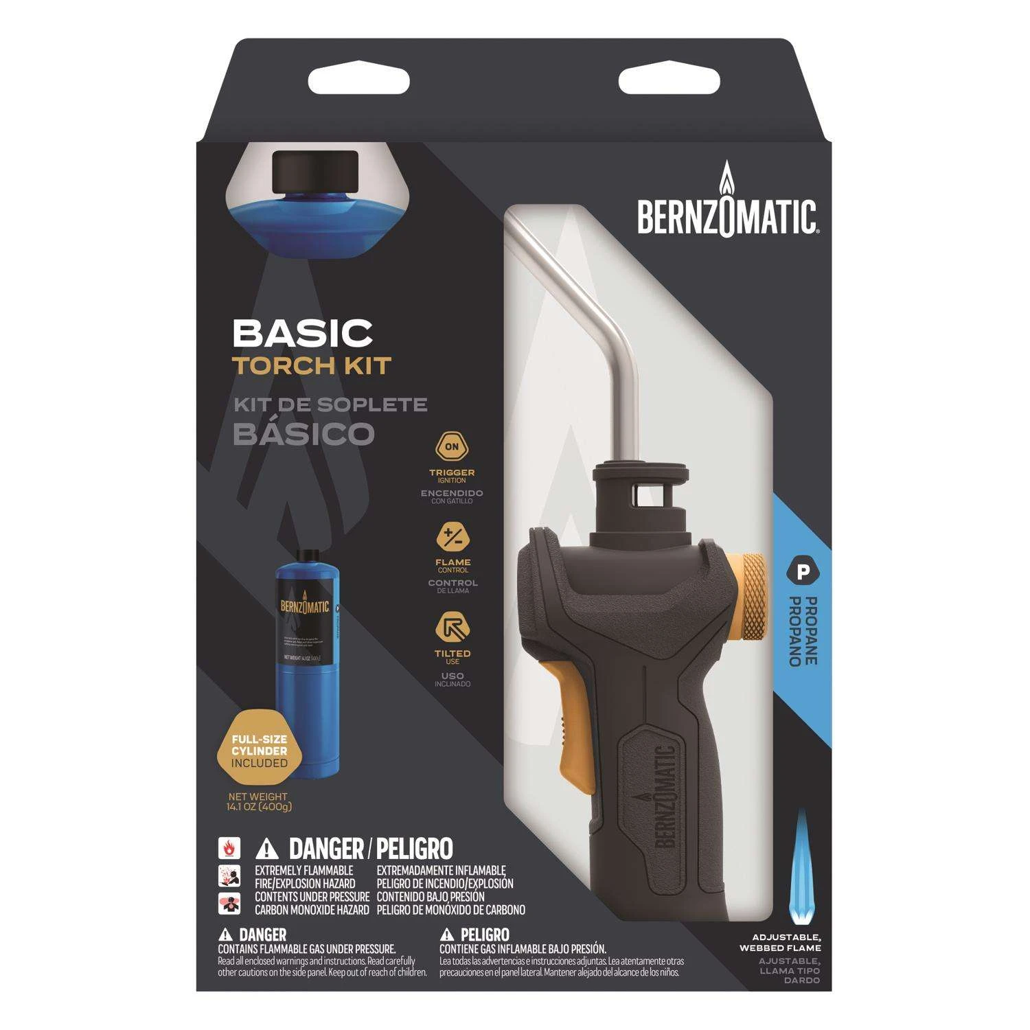 Bernzomatic 14.1 Oz Basic Torch Kit Steel 2 Pc 2 Bernzomatic 14.1 Oz Basic Torch Kit Steel 2 Pc - Image 2