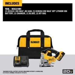 DeWalt 20V MAX Cordless Jig Saw Kit (Battery & Charger) -Craftsman Shop 95265302 3998 4286 ba69 4d241c97a815