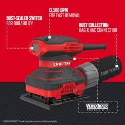 Craftsman Corded 2 Amps 1/4 Sheet Finishing Sander -Craftsman Shop 966ed4c5 a286 4351 a846 e2cc6e1c9838
