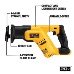 DeWalt 20V MAX Cordless Brushed Compact Reciprocating Saw Kit (Battery & Charger) -Craftsman Shop 96eaf32e f53d 4a0e 87db 835cafba1719