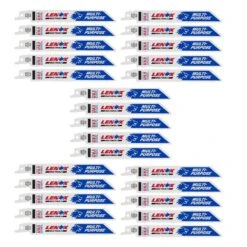 LENOX MULTIWOLF 6 In. Bi-Metal WAVE EDGE Reciprocating Saw Blade 10 TPI 25 Pk