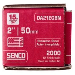 Senco 2 In. 15 Ga. Angled Strip Stainless Steel Finish Nails 34 Deg 2,000 Pk -Craftsman Shop 9ba3cf7d 90a3 4915 a643 62150d34c929