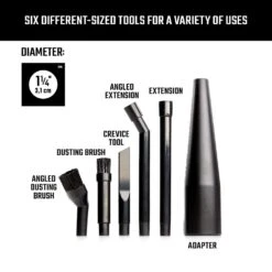 Craftsman 2 In. L X 8 In. W X 1-1/4 In. D Wet/Dry Vac Micro Cleaning Kit 6 Pc -Craftsman Shop 9c00600e 5a24 4895 9184 01e6050aca76