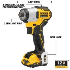 DeWalt 12V MAX 3/8 In. Cordless Brushless Impact Wrench Kit (Battery & Charger) -Craftsman Shop 9c866239 e157 491c afe9 ac29cab0de0a