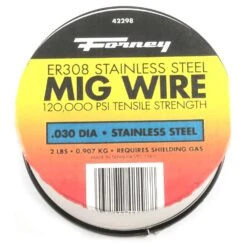 Forney 0.03 In. Stainless Steel MIG Welding Wire 120000 Psi 2 Lb