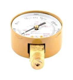 Forney 5.75 In. L X 3.88 In. W Oxygen Gauge Brass 1 Pk