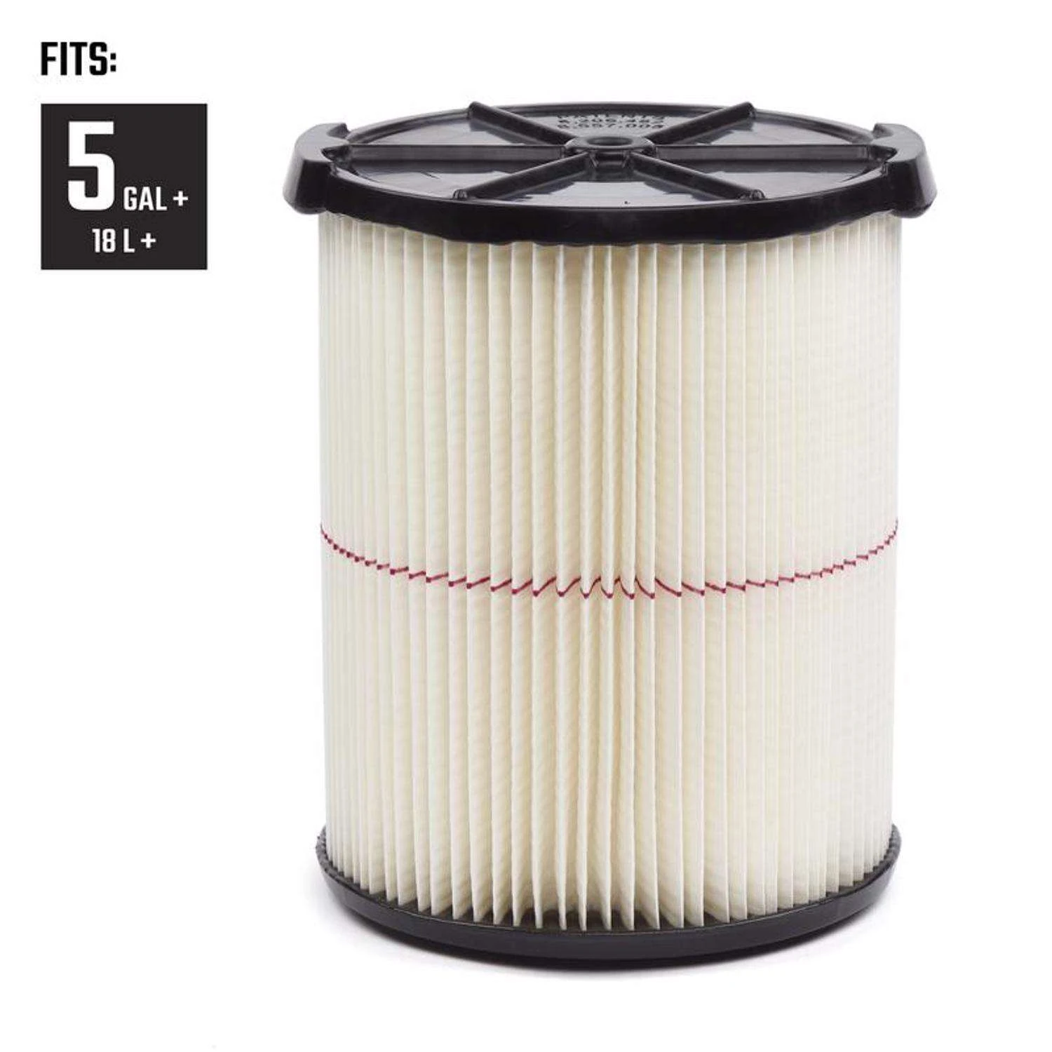 Craftsman 6.75 In. D General Purpose Wet/Dry Vac Cartridge Filter 5-20 Gal 1 Pc 2 Craftsman 6.75 In. D General Purpose Wet/Dry Vac Cartridge Filter 5-20 Gal 1 Pc - Image 2