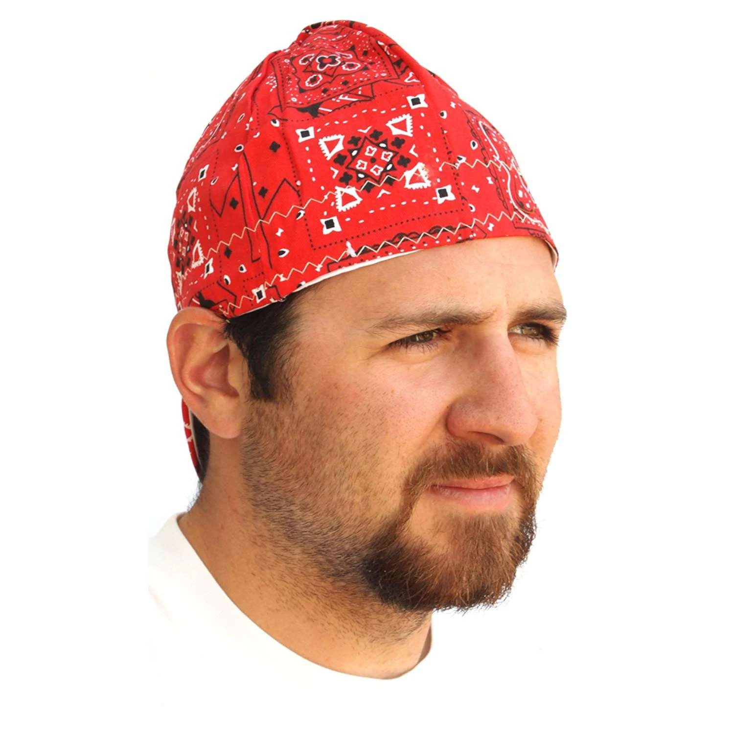 Forney 7.5 In. H X 7.5 In. W Cotton Welding Cap Multicolored 1 Pc 2 Forney 7.5 In. H X 7.5 In. W Cotton Welding Cap Multicolored 1 Pc - Image 2