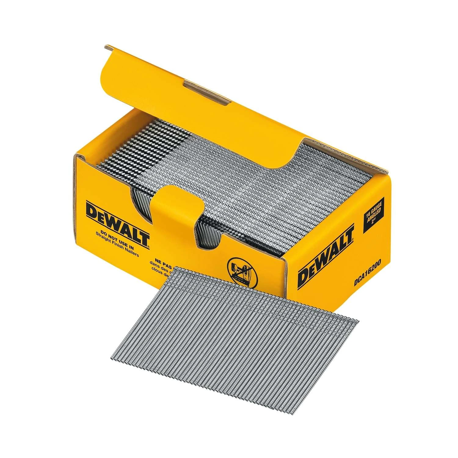 DeWalt 2 In. 16 Ga. Angled Strip Galvanized Finish Nails 20 Deg 2,500 Pk 2 DeWalt 2 In. 16 Ga. Angled Strip Galvanized Finish Nails 20 Deg 2,500 Pk - Image 2