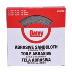 Oatey 25 Yd L X 1-1/2 In. W 120 Grit Aluminum Oxide Sanding Cloth 1 Pk