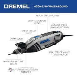 Dremel 4300 1.8 Amps Corded Rotary Tool Kit 9 Dremel 4300 1.8 Amps Corded Rotary Tool Kit -Craftsman Shop a3cedf99 698e 4f60 8665 4423f501340c