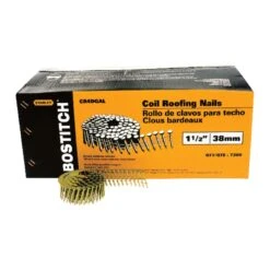 Bostitch 1-1/2 In. Galvanized Roofing Nails 15 Deg 7200 Pk