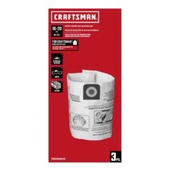 Craftsman 2 In. L X 10 In. W Vacuum Dust Bag 16-20 Gal 3 Pc 19 Craftsman 2 In. L X 10 In. W Vacuum Dust Bag 16-20 Gal 3 Pc -Craftsman Shop a7c8f34c 0fe7 4691 849b 5ec5e90ccb49