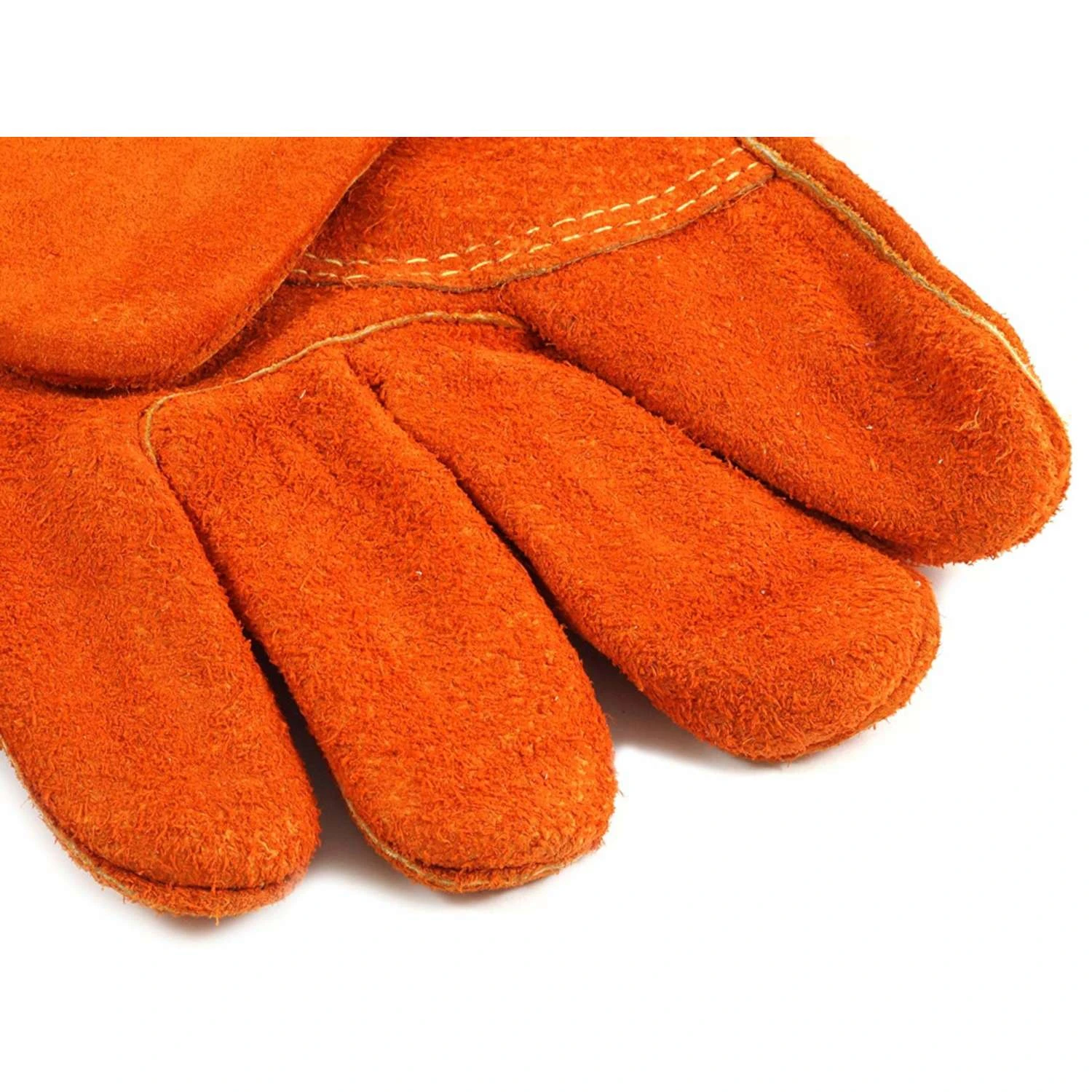Forney 14 In. Leather Welding Gloves Orange L 2 Pk 2 Forney 14 In. Leather Welding Gloves Orange L 2 Pk - Image 2