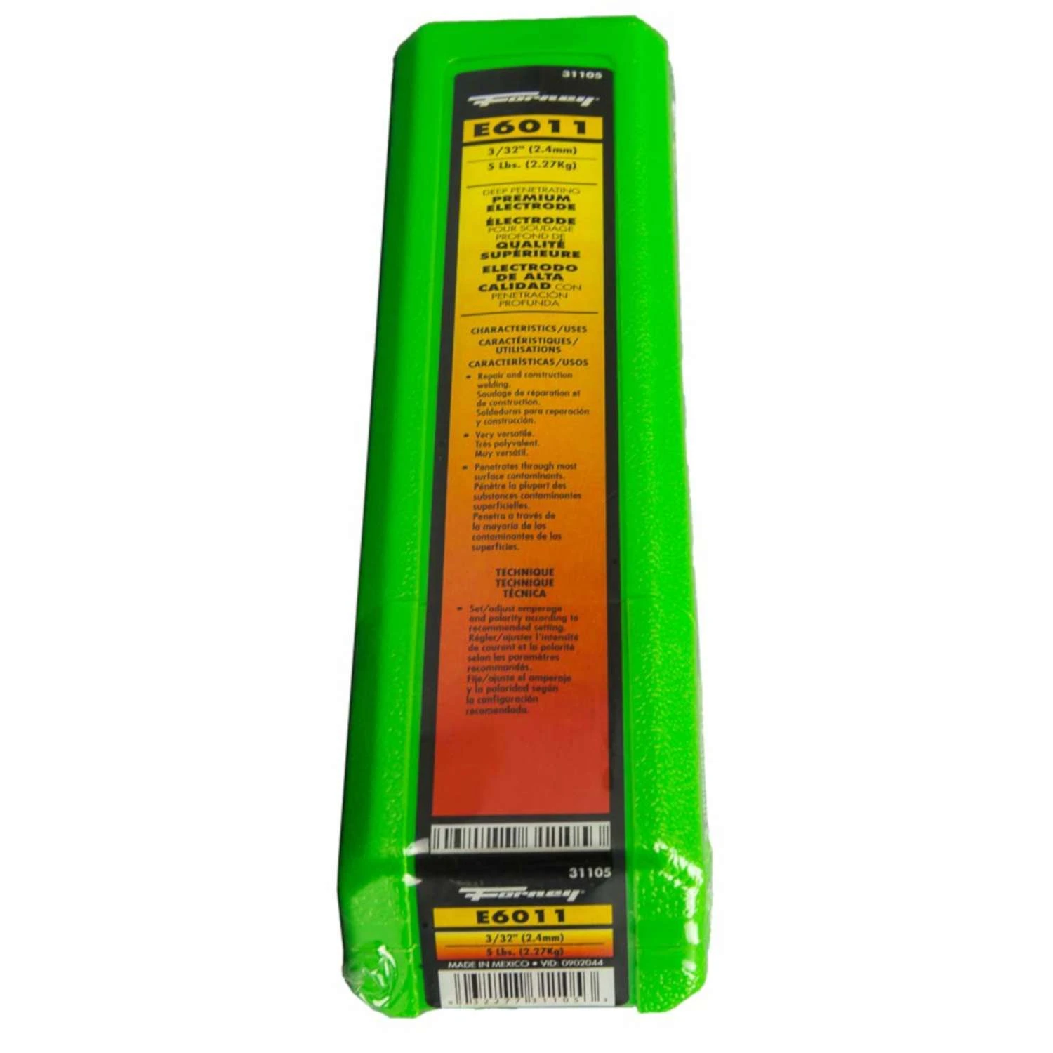 Forney 3/32 In. D X 14.6 In. L E6011 Mild Steel Welding Rods 88000 Psi 5 Lb 1 Pk 1 Forney 3/32 In. D X 14.6 In. L E6011 Mild Steel Welding Rods 88000 Psi 5 Lb 1 Pk