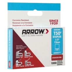 Arrow T50 3/8 In. W X 1/2 In. L 18 Ga. Flat Crown Heavy Duty Staples 1000 Pk 11 Arrow T50 3/8 In. W X 1/2 In. L 18 Ga. Flat Crown Heavy Duty Staples 1000 Pk -Craftsman Shop af0710c7 616a 4866 be27 6755f77dbc3d