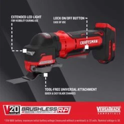 Craftsman V20 Brushless RP Cordless Oscillating Multi-Tool Tool Only 12 Craftsman V20 Brushless RP Cordless Oscillating Multi-Tool Tool Only -Craftsman Shop b0f18c01 bb94 4778 b8bd f0affac5ddbf