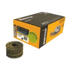 Bostitch 2-1/2 In. 13 Ga. Angled Coil Galvanized Siding Nails 15 Deg 3600 Pk