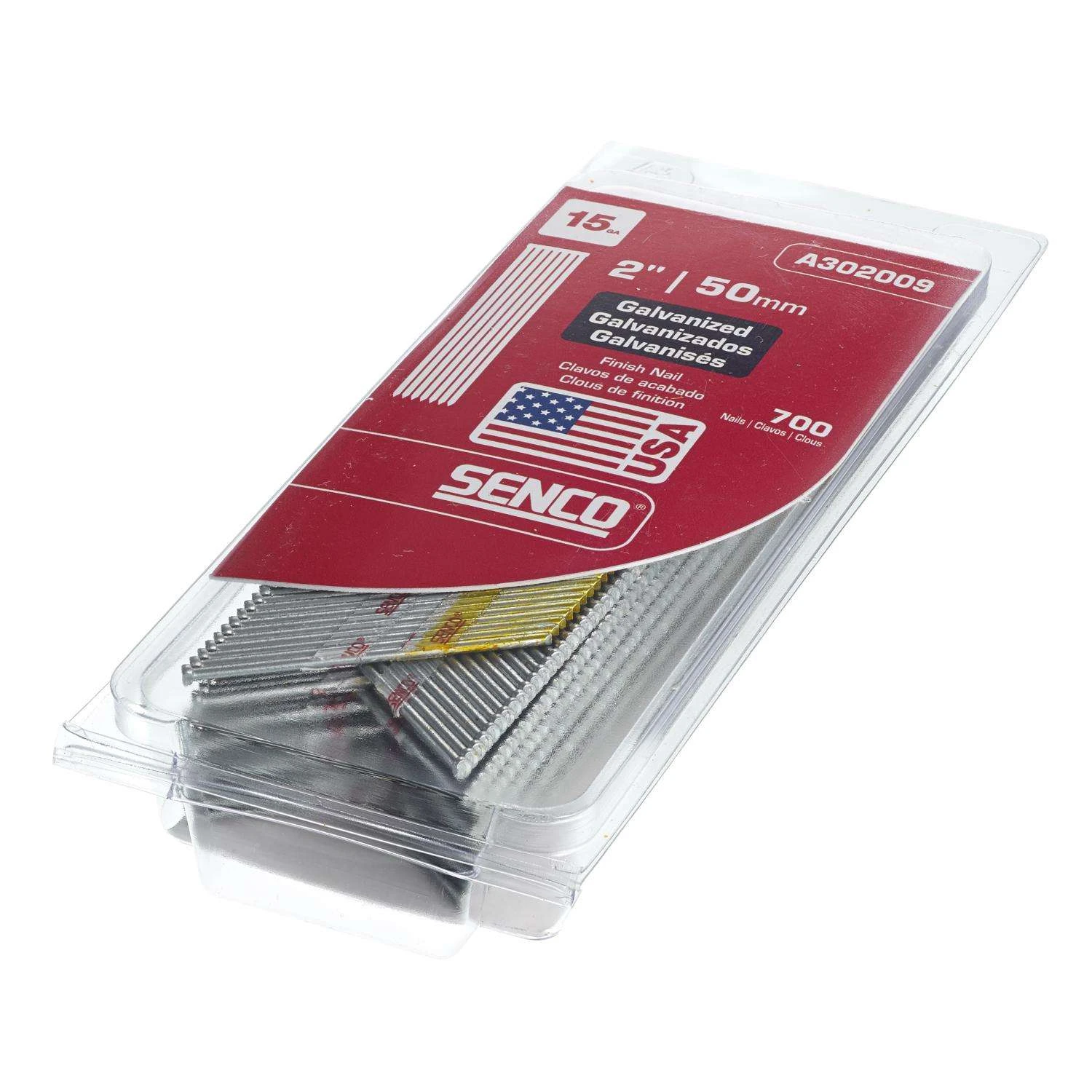 Senco 2 In. 15 Ga. Angled Strip Galvanized Finish Nails 34 Deg 700 Pk 2 Senco 2 In. 15 Ga. Angled Strip Galvanized Finish Nails 34 Deg 700 Pk - Image 2