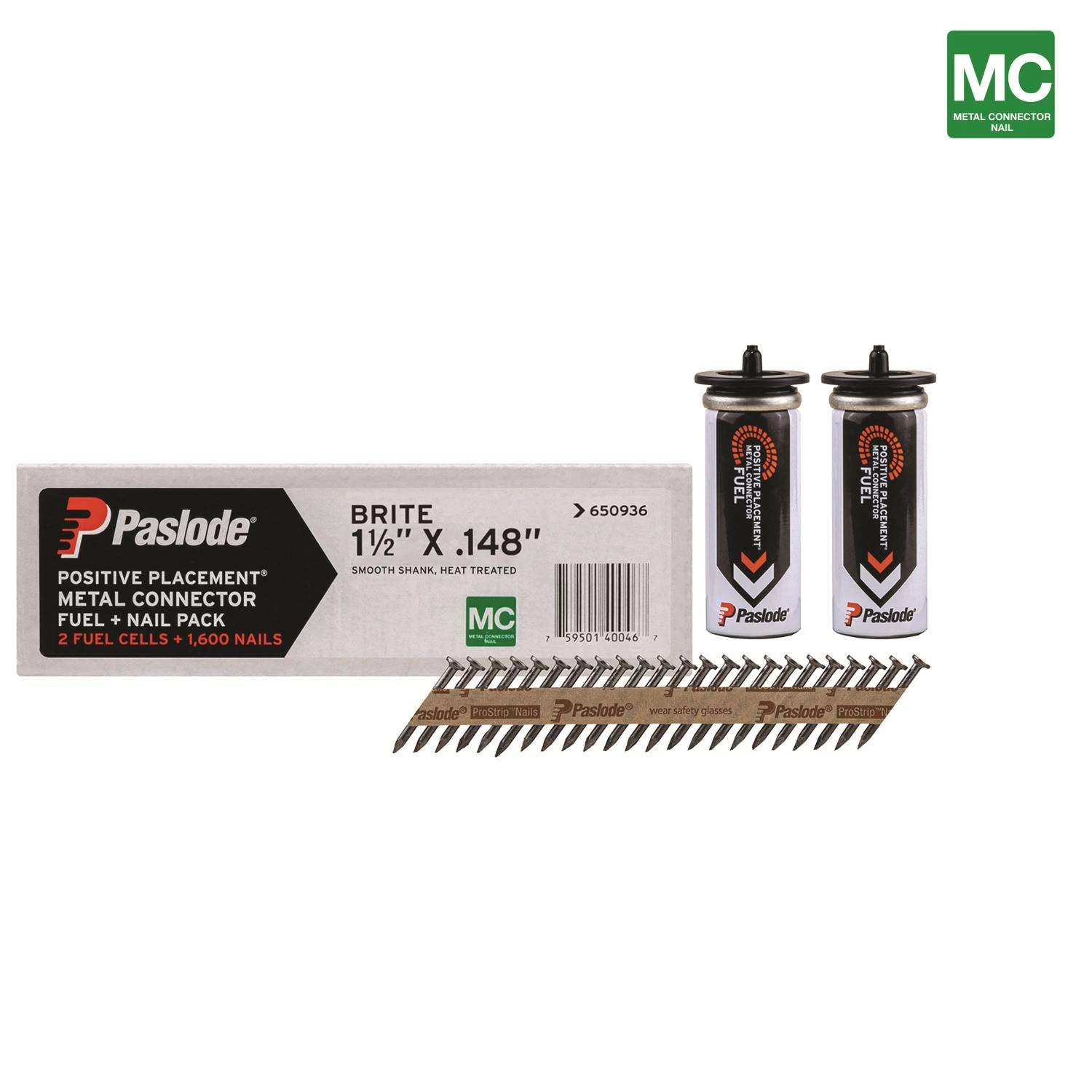 Paslode ProStrip 1-1/2 In. Paper Strip Brite Fuel And Nail Kit 30 Deg 1 Pk 2 Paslode ProStrip 1-1/2 In. Paper Strip Brite Fuel And Nail Kit 30 Deg 1 Pk - Image 2