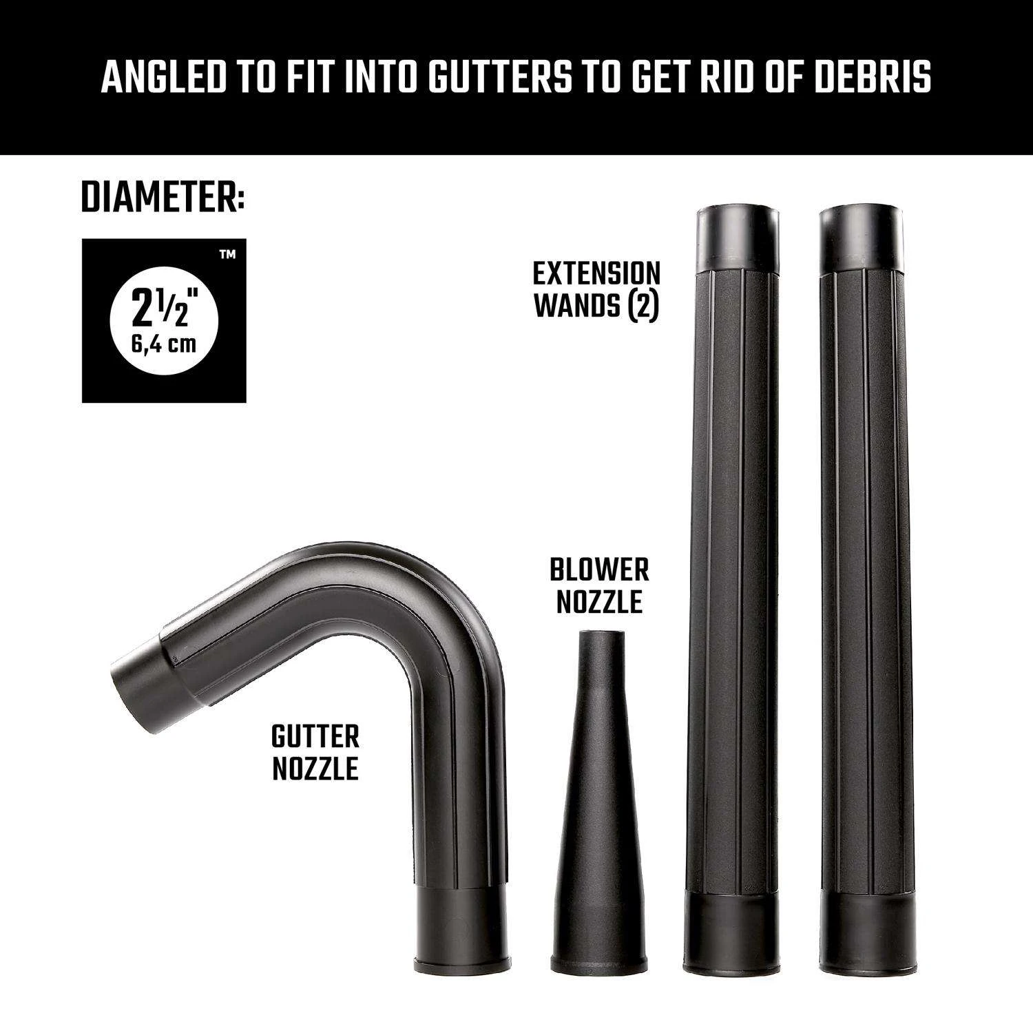 Craftsman 5.5 In. L X 9 In. W X 2-1/2 In. D Gutter Cleaning Kit 4 Pc 2 Craftsman 5.5 In. L X 9 In. W X 2-1/2 In. D Gutter Cleaning Kit 4 Pc - Image 2