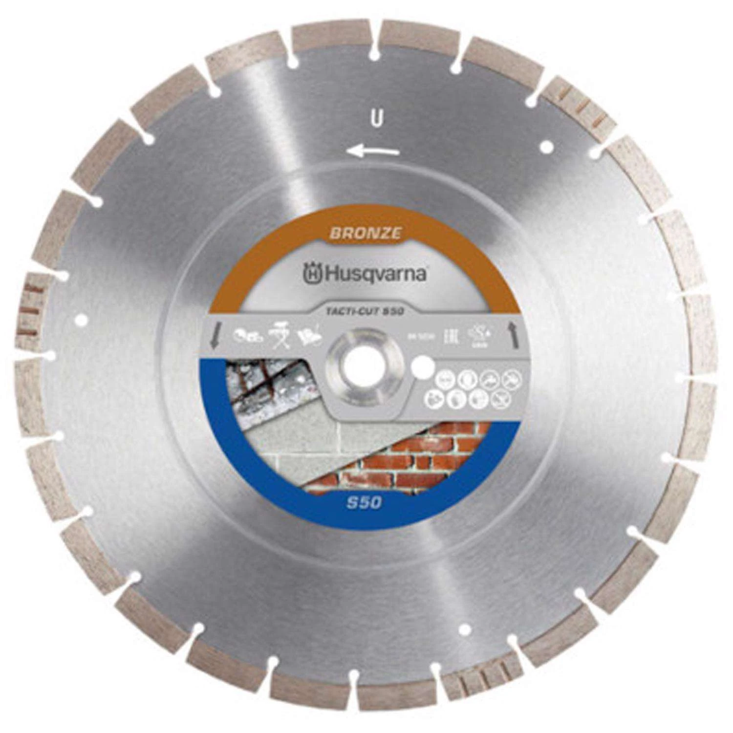 Husqvarna 12 In. D X 1 In. Tacti-Cut S50 Diamond Circular Saw Blade 1 Pc 1 Husqvarna 12 In. D X 1 In. Tacti-Cut S50 Diamond Circular Saw Blade 1 Pc