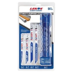 LENOX 6, 8 And 9 In. Bi-Metal Reciprocating Saw Blade Set Multi TPI 9 Pk
